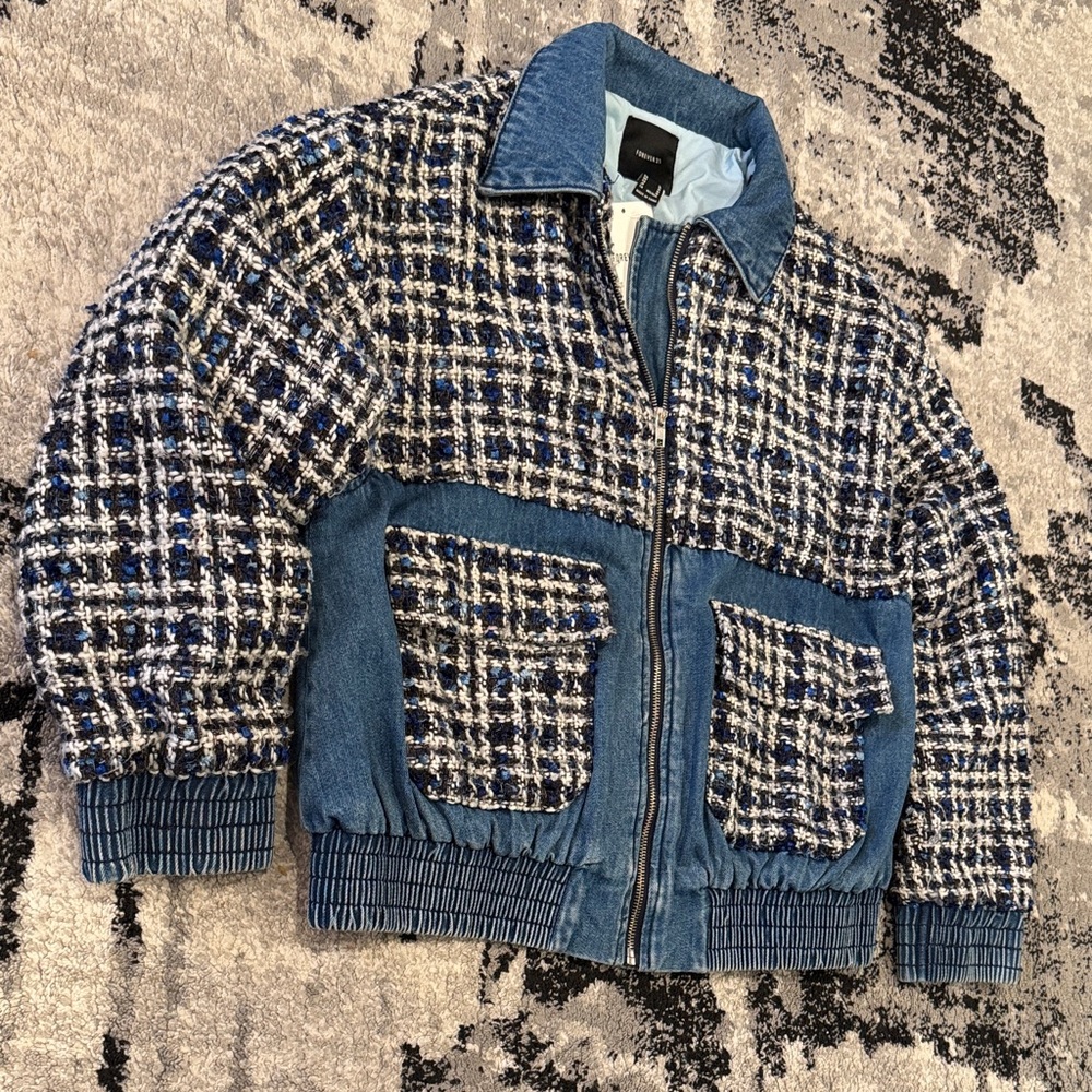 Tweed Denim Jacket - Picture 2 of 16
